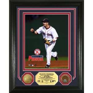  Boston Red Sox DUSTIN PEDROIA Authentic Infield Dirt GOLD 