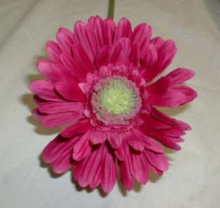 Hot Pink Fuschia Silk Gerbera Daisy Flowers 1935  