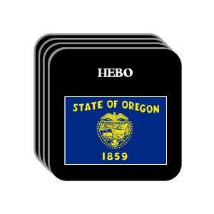  US State Flag   HEBO, Oregon (OR) Set of 4 Mini Mousepad 