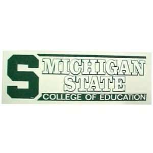 Michigan State Spartans Decal College Of Education  Sports 