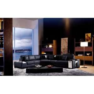  Vig Furniture 2516 Leather Sectional Sofa