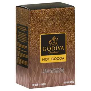 Godiva Milk & Dark Chocolate Hot Cocoa Sampler Box 5.1z 031290074662 