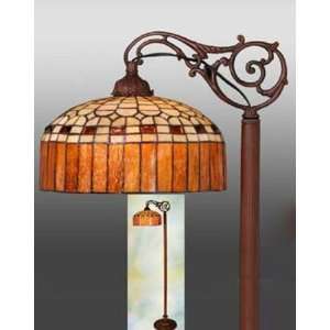  Tiffany Style Stained Glass Bridge Floor Lamp FB1225 
