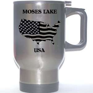  US Flag   Moses Lake, Washington (WA) Stainless Steel Mug 
