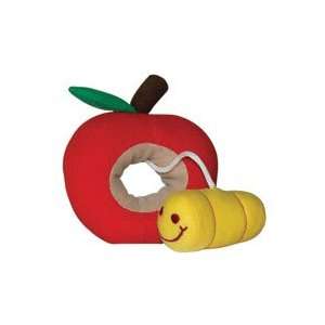  Dogit Plush Worm, Red Apple Fruity Toy