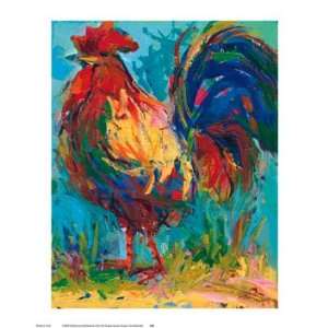  Carol Watanabe Rooster 13x16 Poster Print