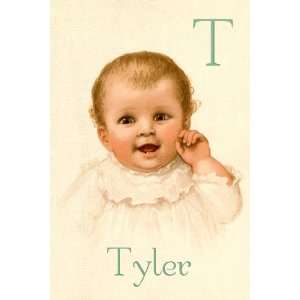  T for Tyler   Poster by Ida Waugh (12x18)