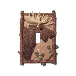   Alaskan Moose, single decorative light switch plate