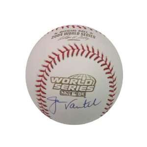  Autographed Jason Varitek 2004 World Series MLB Baseball 