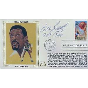 Mounted Memories Boston Celtics Bill Russell Autographed Gateway Event 