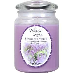  Candle lite Willow Lane 19oz Jar with Soy Wax   Lavender 