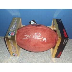  Willie Parker Steelers Signed Official Wilson FB PSA 