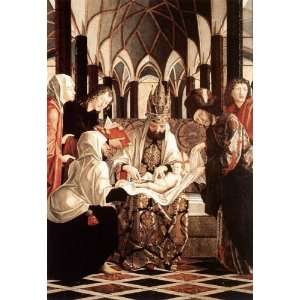   24 x 34 inches   St Wolfgang Altarpiece. Circumcision