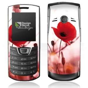  Design Skins for Samsung C3200   Red Flowers Design Folie 