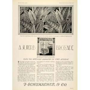  1925 Ad F. Schumacher Home Interior Decorating Fabrics Art 