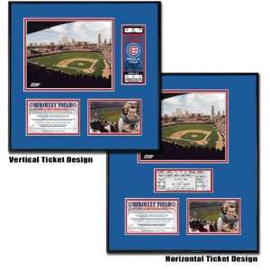  Chicago Cubs   Wrigley Field   Ballpark Ticket Frame 