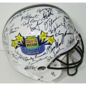Steelers SB IX, X, XIII, XIV Team of Decade 50+ SIGNED Proline Helmet 