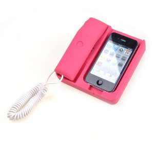  Pink Telephone Stand Handset Noise Reduction Feature For 
