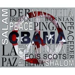  Obama   Peace by Zachary Brazdis 24 X 36 Poster