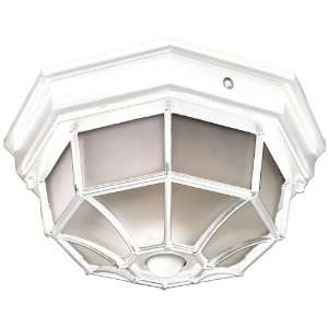  Octagonal White ENERGY STAR® Outdoor Ceiling Light 