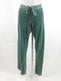 JUICY COUTURE Green Wide Leg Drawstring Sweatpants Sz L  