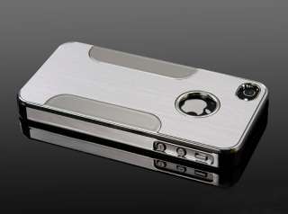 Deluxe Steel Aluminum Chrome Hard Case Cover F iPhone AT&T Verizon 