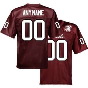    Mississippi State Bulldogs Personalized Football Jersey   Maroon