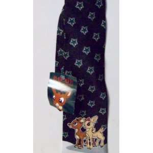  Island of Misfit Rudulf the Reindeer Silk Mens Tie 