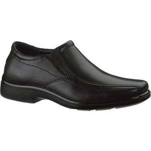 Mens Hush Puppies Rainmaker Black Leather Shoe SlipOn Oxford H10867 