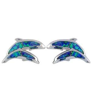   Dolphin Stud Earrings 5/8 (15 mm) long For Children & Women Jewelry