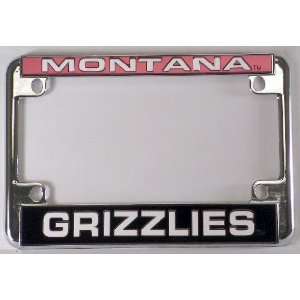   Grizzlies Chrome Motorcycle License Plate Frame