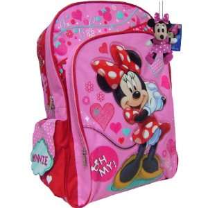  New Minnie Mouse Mouse Backpack Bonus Keychain Toys 