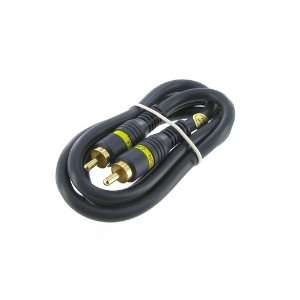  3 Python Gold Audio Subwoofer Cable 1 RCA to 1 RCA 