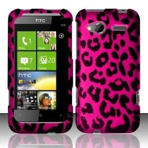  For HTC Radar 4G (T Mobile) Rubberized Pink Leopard Design 