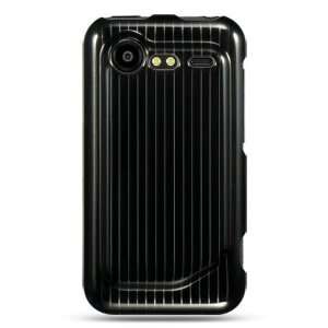  BLACK LINES Hard Plastic Design Case for HTC Incredible 2 