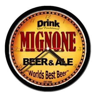  MIGNONE beer and ale cerveza wall clock 