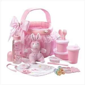  A Pink Baby Soft Basket Gift Set 