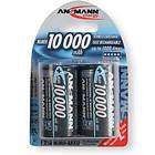 Ansmann 2pk D 1.2V 10000mAh NiMH Rechargeable Batteries