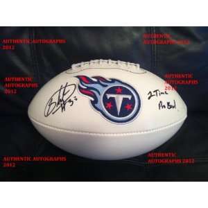 Tennessee Titans #33 MICHAEL GRIFFIN Signed/Autographed Logo Football 