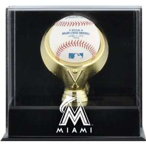  Miami Marlins Wall Mounted Gold Ring Baseball Logo Display 
