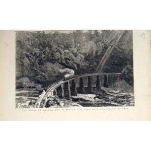   Metlac Bridge Vera Cruz Mexico Railway Print 1882
