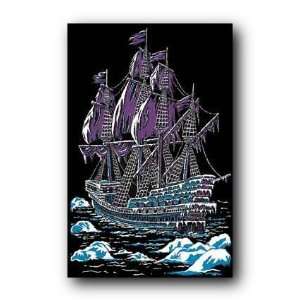  Ice Ship Pirate Ghost Blacklight Poster 1669