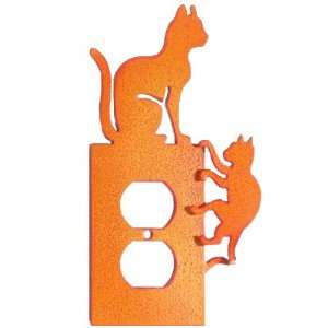  Cats Switch Plate   Double Toggle   6.5 x 6.75
