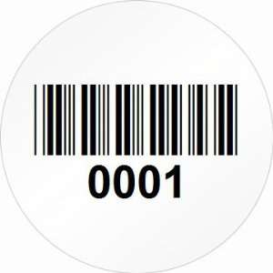  Custom Barcode Label, 3 Circle AlumiGuard Metal Tag 