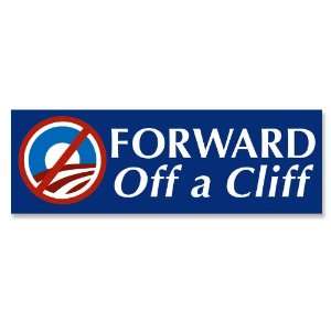    Forward of a Cliff (Anti Obama) Bumper Sticker 