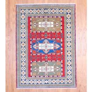  Herat Oriental 58 x 710 Indo Kazak Hand knotted Red Wool 