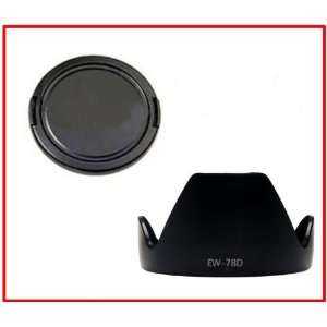  iGet Canon 72mm Lens Cap & EW 78D Hood 2 PC Combo   for 