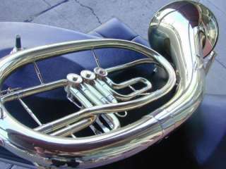 German Country Style Bb 3 Rotary Baritone or Tenor Horn 798936800329 