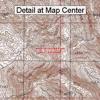 USGS Topographic Quadrangle Map   North of Tecopa Pass, California 