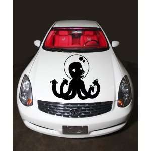  Car Hood Vinyl Sticker Funny Octopus Alien A472
